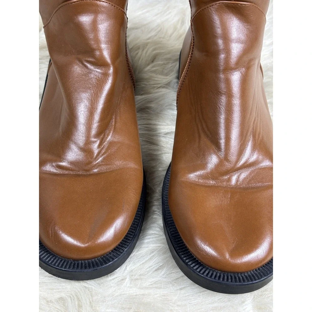 Torgeis Desiree Riding Boots 9 Chestnut Brown Knee‎ High Leather Equestrian Chic